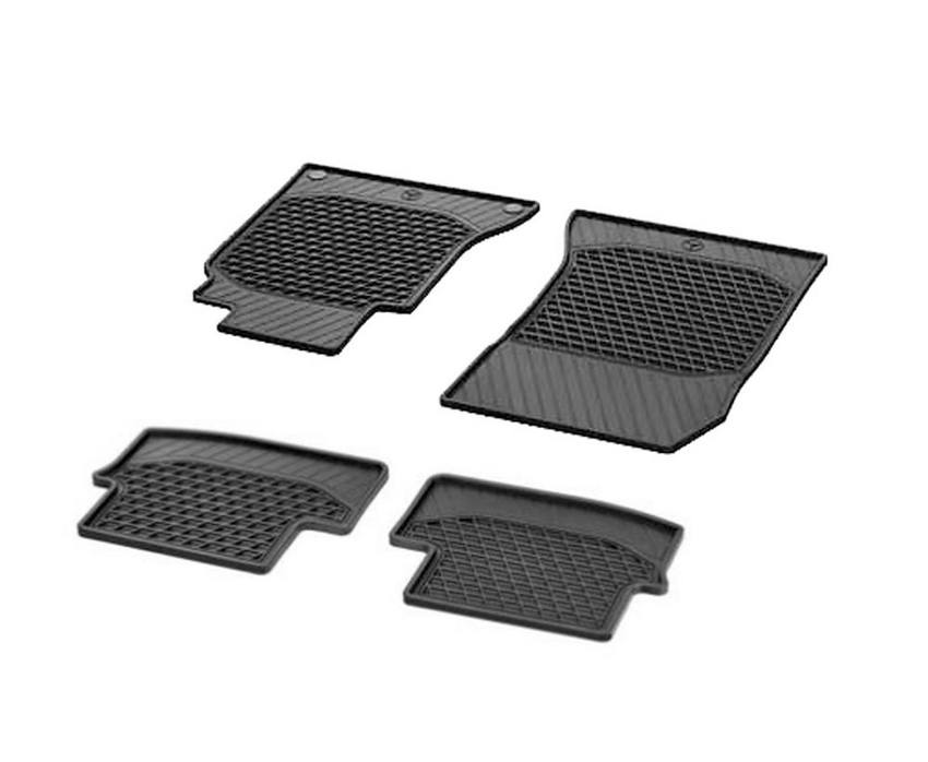 Mercedes Floor Mat Set - Front and Rear (All Weather) (Rubber) (Black) 20568079089G33